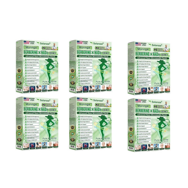 💫Official Store |🥇 Solaroza® Moringa & Berberine 10-IN-1 Advanced Nano Microneedle Patch (Once Daily, visible changes in 7 days) ✅ Obesity, Diabetes, Sleep Apnea, And Joint Issues