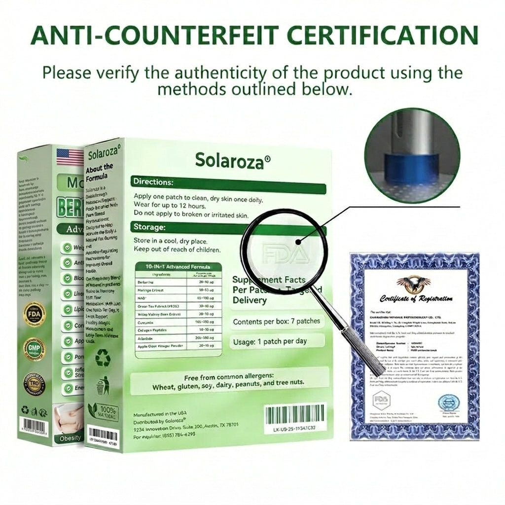 💫Official Store |🥇 Solaroza® Moringa & Berberine 10-IN-1 Advanced Nano Microneedle Patch (Once Daily, visible changes in 7 days) ✅ Obesity, Diabetes, Sleep Apnea, And Joint Issues